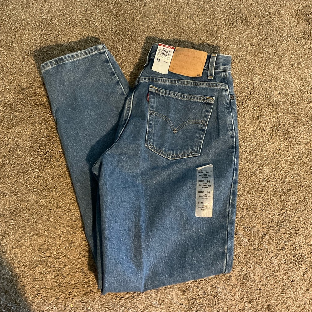 Vintage 90’s Levi’s 550 Mom Jeans 12 14 Long NWT